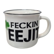 Mug FEM02 Feckin Eejit Mug 12oz Mug White (350ml)