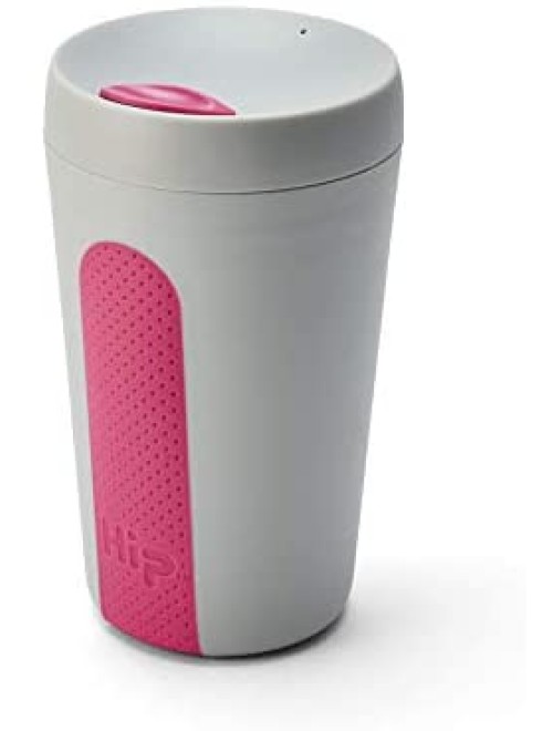 Hip Products 12oz coffee Cup Stone & hot Pink