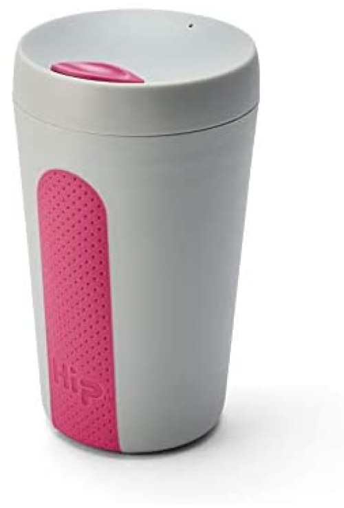 Hip Products 12oz coffee Cup Stone & hot Pink