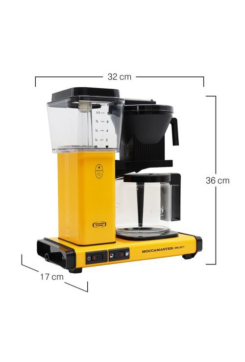 Moccamaster KBG Yellow Pepper UK Plug Coffee Maker Moccamaster KBG Yellow Pepper UK Plug Coffee Maker