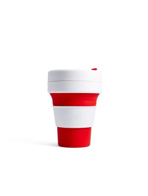 STOJO POCKET CUP 12OZ RED