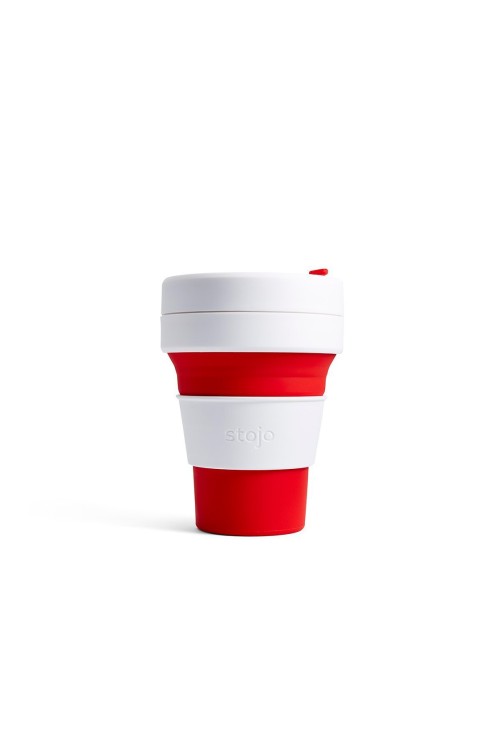 STOJO POCKET CUP 12OZ RED