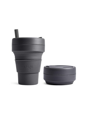 Stojo Pocket Cup 12oz Biggie Carbon