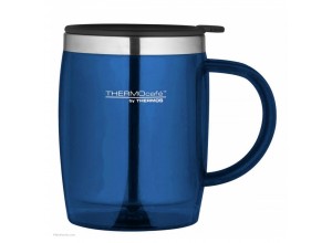 Thermos Thermocafe 450 ml Plastic and Stainless Steel Desk/Travel Mug Navy