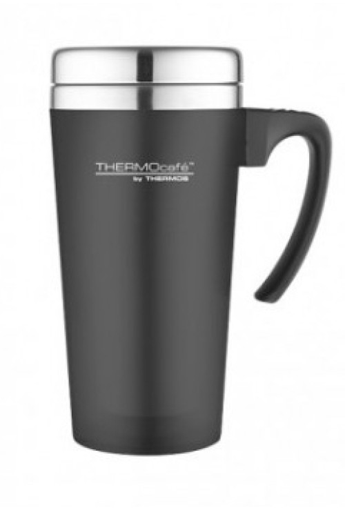 Thermos ThermoCafé Soft Touch Travel Mug Black 0.4L