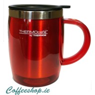 Thermos Thermocafe 450 ml Plastic and Stainless Steel Desk Mug Red