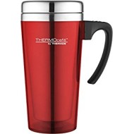 THERMOS THERMOCAFÉ SOFT TOUCH TRAVEL MUG RED 0.4L
