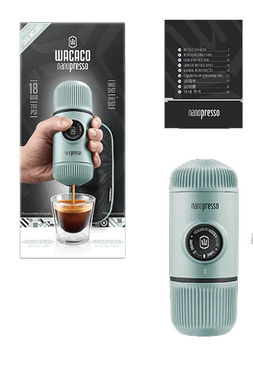 Wacaco Nanopresso Espresso maker Moss Green  + Case 