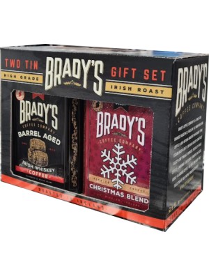 Brady's Coffee Twin set gift pack 227g Coffee Tins