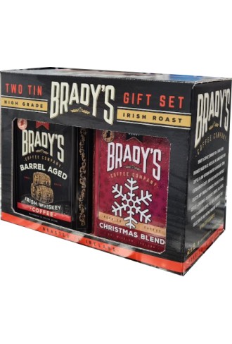 Brady's Coffee Twin set gift pack 227g Coffee Tins