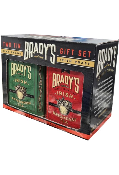 Brady's Coffee Tea Twin gift pack 227g Tins