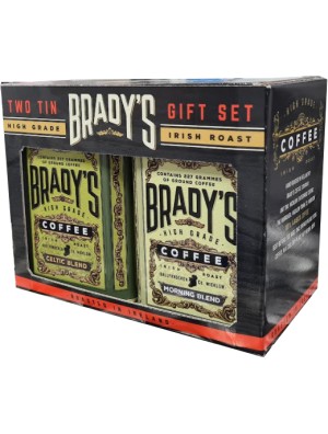 Brady's Coffee Twin Tin set 227g Ground coffee