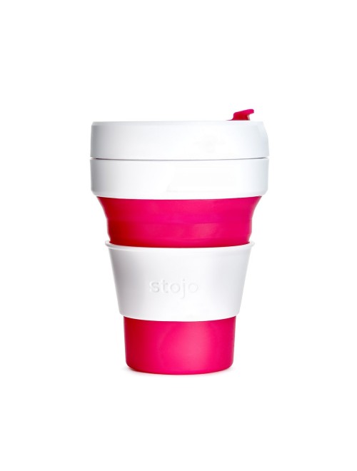 Stojo Pocket Cup 12oz Pink Stojo Pocket Cup 12oz Pink