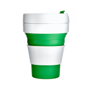 Stojo Pocket Cup 12oz Green